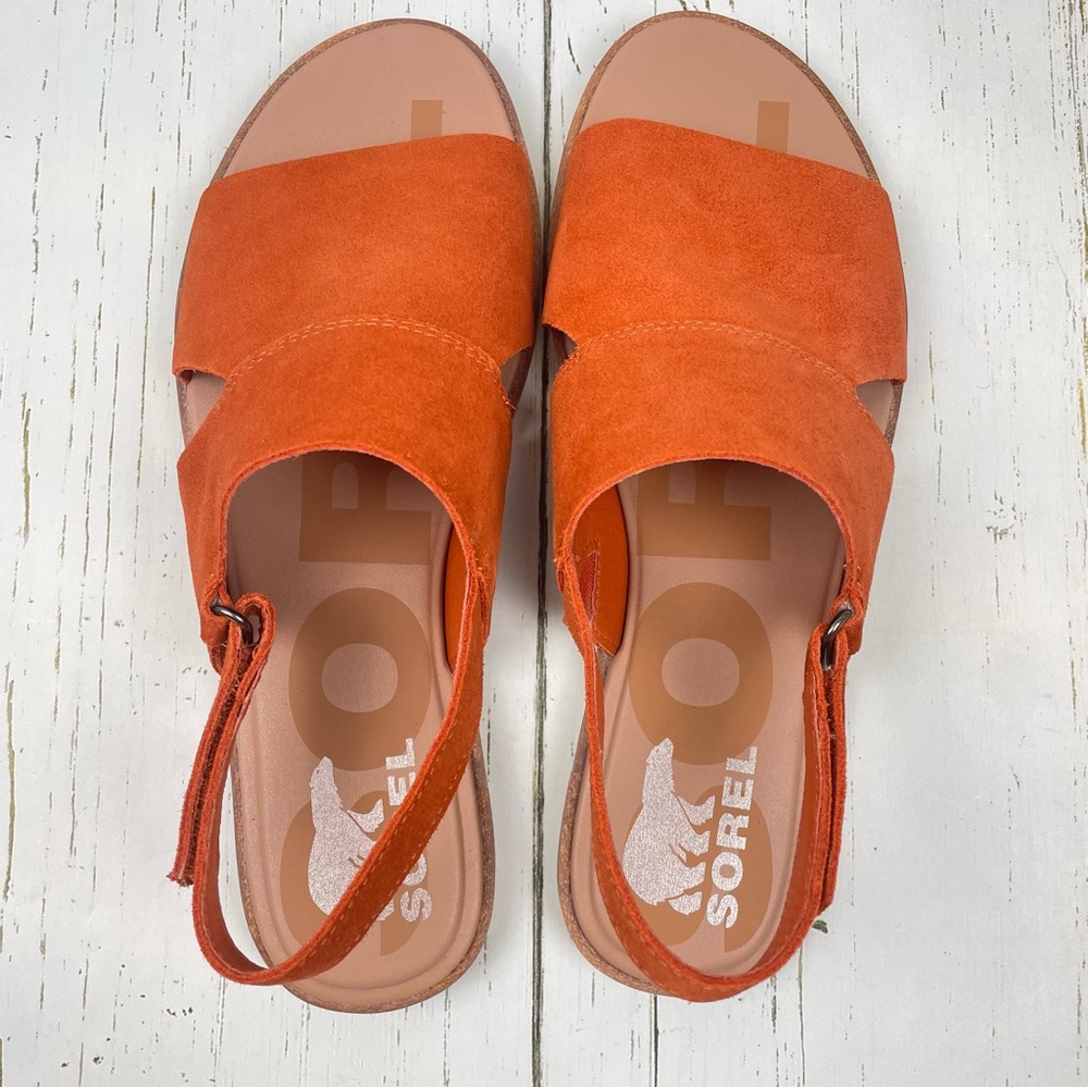 Sorel Ella ll Slingback Suede Leather Sandals - Picture 15 of 16